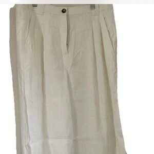 A.L.C. Cream Wide Leg Pants